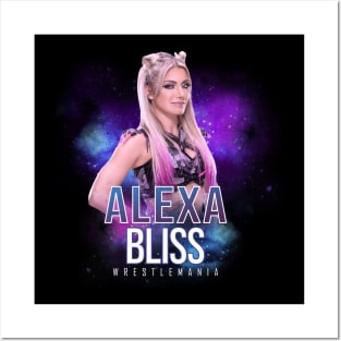 alexa bliss wrestle Posters and Art